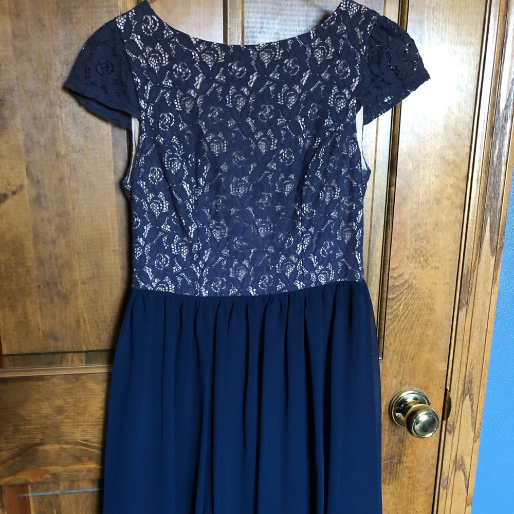 Short navy blue dress